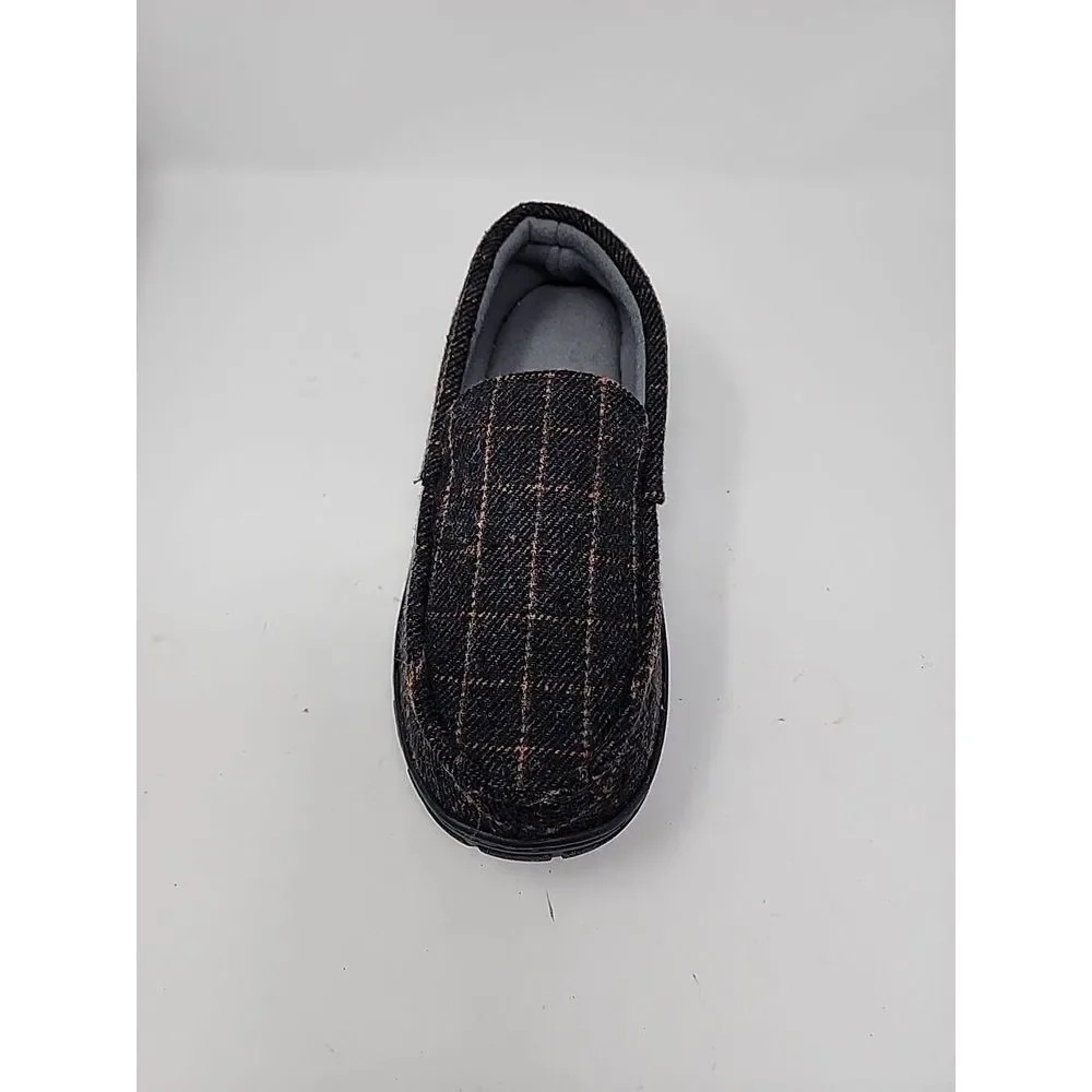 Totes‎ Toasties Men's Medium 8-9 Memory Foam Dark Charcoal Slippers, BRAND NEW
